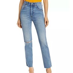 Boyish Dempsey Ripped Straight Leg Jeans in Claire’s Knee Wash Size 26